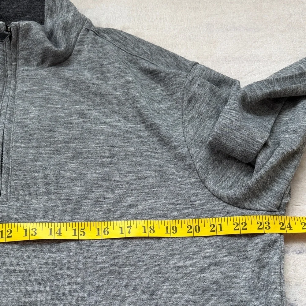 (149)Banana Republic Men's Gray Zip-Up Sweater